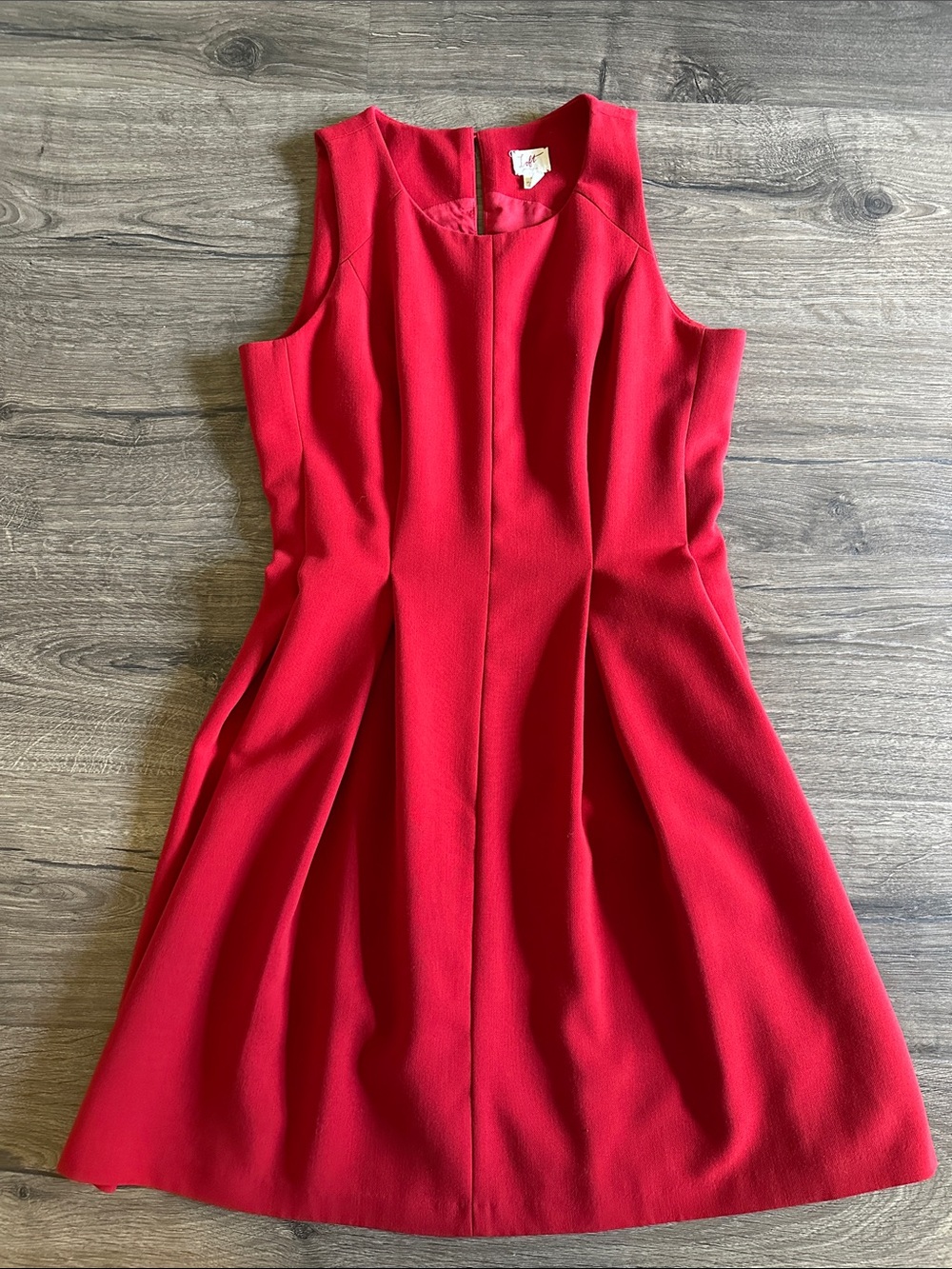 LOFT Sleeveless Red A-Line Dress